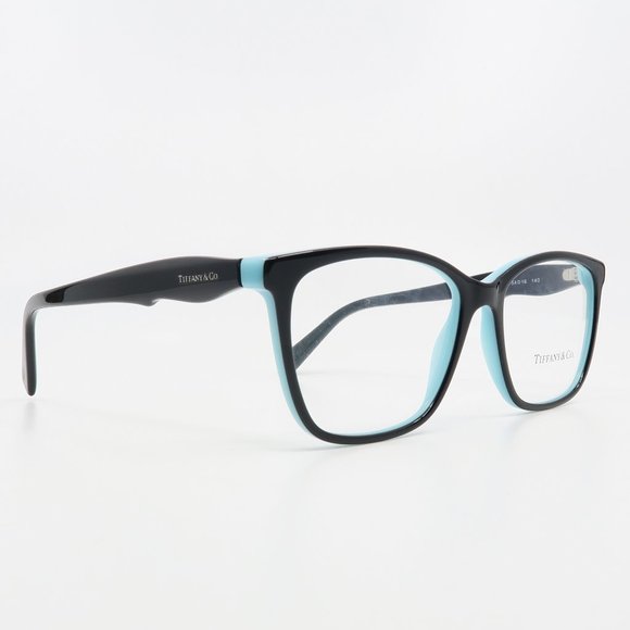 Tiffany & Co. TF 2175 8055 New Black/ Tiffany Blue Eyeglasses 54mm with box - Picture 3 of 6